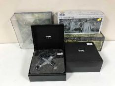 Two boxed Corgi precision craft metal aircraft together with one other cased Corgi aircraft