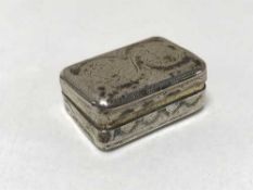 A Georgian silver vinaigrette - John Shaw,