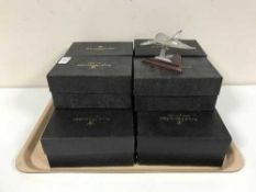 A tray of ten boxed Royal Hampshire Art Foundry metal air craft figures