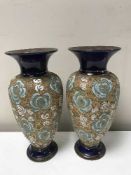 A pair of Royal Doulton Slater's Patent vases, height 27.