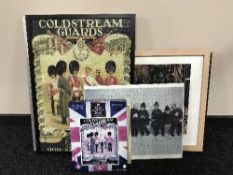 A 20th century gilt framed oil on canvas depicting a cottage by steam with other pictures and