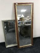 Three contemporary framed mirrors