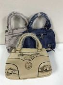 A quantity of lady's leather handbags