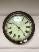 A mahogany school fusee clock with pendulum