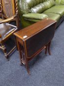 A Victorian inlaid mahogany Sutherland table