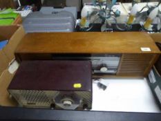 A Stella bakelite cased valve radio and a Philips radio