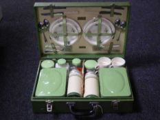 A cased Brexton picnic set