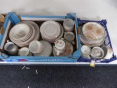 Approximately fifty three pieces of Denby dinner ware