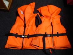 Two Debut buoyancy life vests