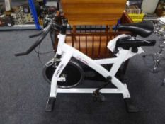 An Iron Man X1 racing exercise bike