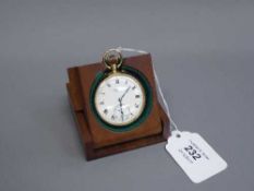 A 9ct gold J W Benson open faced pocket watch, the movement signed The Bank, Best London Make,