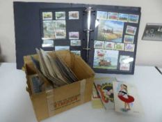 An album containing stamps relating to locomotives,