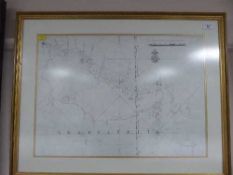 A gilt framed map of Arabia Felix