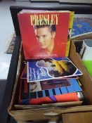 A box of LP records - Elvis, Billy Fury,