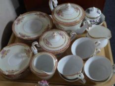 A tray of twenty one piece Noritake tea set and a Duchess Indian Tree sugar,