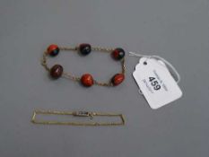 Two vintage gold bracelets (2)