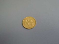 A gold half sovereign - 1906