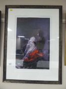 A framed Rolf Harris print 