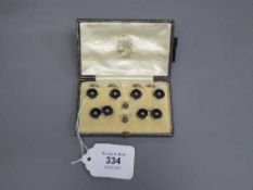 A boxed set of 18ct gold, platinum,