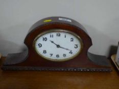 An early 20th century mahogany mantel clock