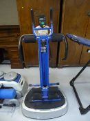 A Vibro Station vibration plate and a Power Plank