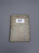 A silver cigarette case, 182g.