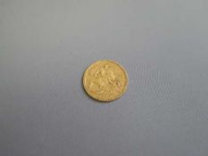 A gold half sovereign - 1893