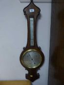 A 19th century oak barometer by R.
