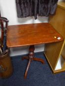 A Victorian mahogany pedestal occasional table