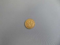 A gold full sovereign - 1908