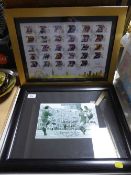 A framed and signed NUFC black and white photo of Malcolm MacDonald,