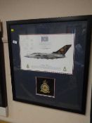 A Squadron Prints limited edition : Tremblers 85th Anniversary, signed in pencil, with insignia.