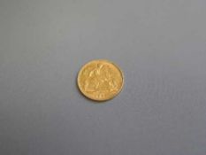 A gold half sovereign - 1902
