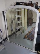 A Victorian painted over mantel mirror