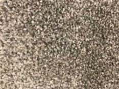 A roll of grey carpet