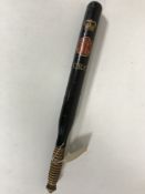 An antique policeman's truncheon bearing the initials C.R.