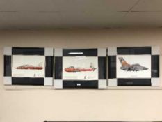 Three Squadron Limited Edition Prints : Panavia Tornado, Jet Provost T3A and Hawk T1,