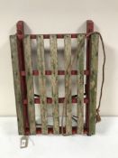 A vintage wooden sledge