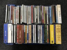 A box of assorted CDs - rock n roll,