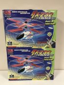 Two boxed HX-232 Winner remote control helicopters