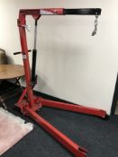 A Clarke Strong Arm engine hoist