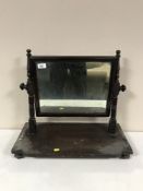 A late Victorian mahogany toilet mirror.