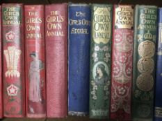 Nine early 20th century The Girl's Own annuals