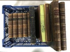 Four leather bound volumes : The Tatler,