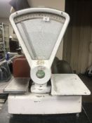 Set of Avery shop scales