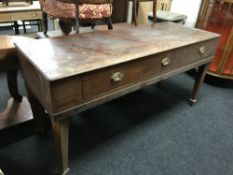 A mahogany table piano case.
