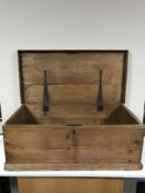 An antique pine box.