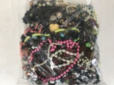 A very large bag of costume jewellery