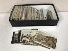 A box of old North East postcards