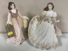 Two Royal Worcester figures - Graduation Night and Viennese Waltz